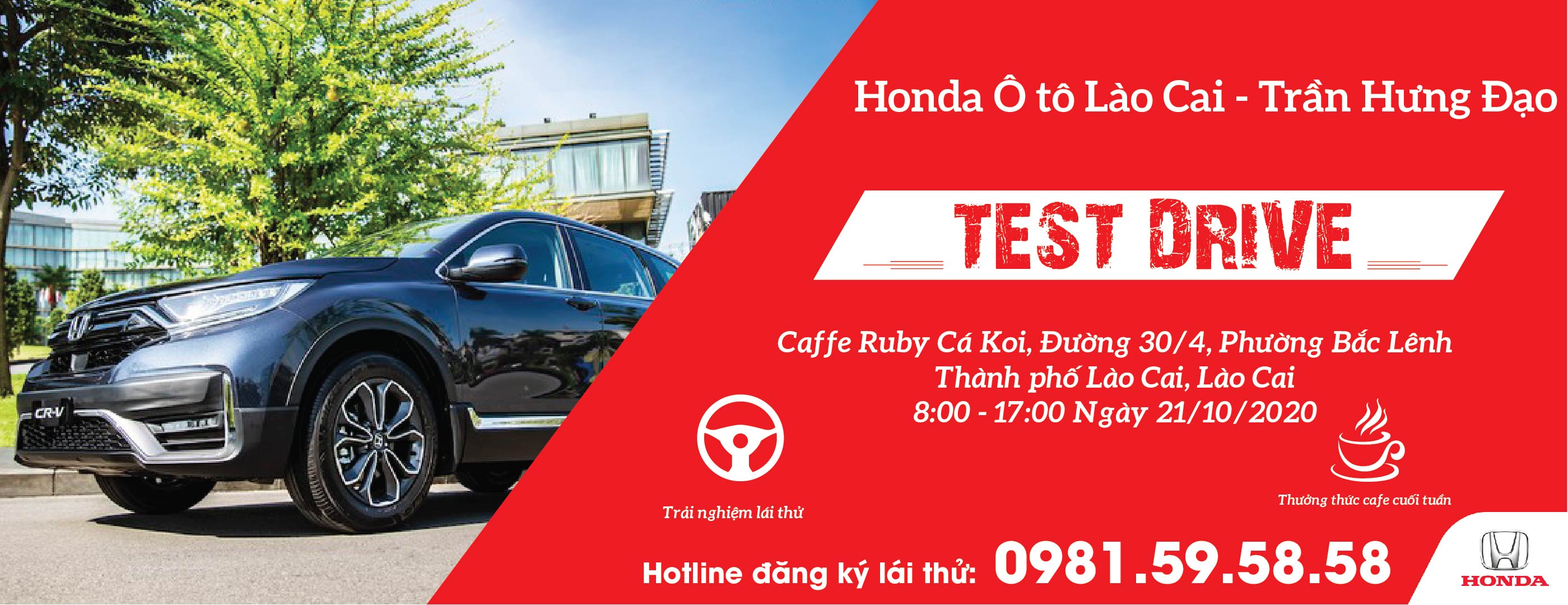 Sự kiện lái thử các dòng xe tại Honda Ô tô Lào Cai