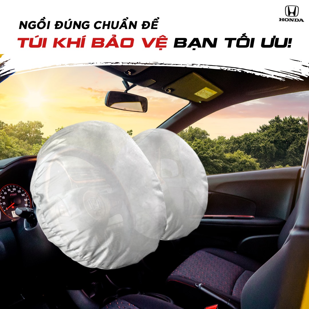 Ngồi đúng chuẩn để túi khí bảo vệ bạn tối ưu!