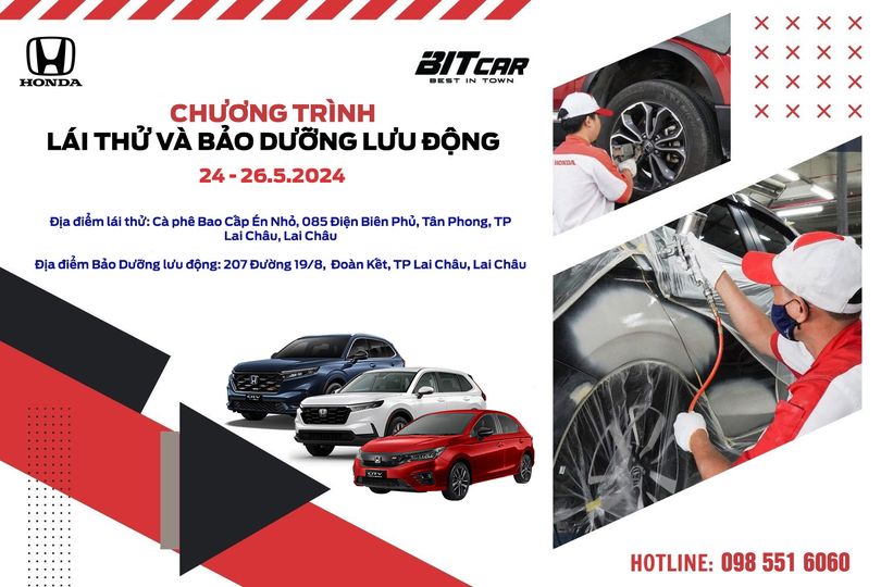 CHƯƠNG TRÌNH LÁI THỬ VÀ BẢO DƯỠNG XE LƯU ĐỘNG TẠI LAI CHÂU
